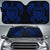 Hawaii Map Turtle Ohana Hibiscus Kakau Polynesian Car Sun Shade Auto Sun Shade Universal Fit Blue - Polynesian Pride