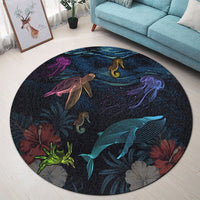Hawaii Marine Life Sea Round Carpet - AH - Polynesian Pride