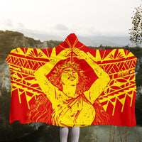 Hawaii Mauna Kea Pele Polynesian Hooded Blanket - AH - Polynesian Pride