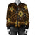 Hawaii Mix Polynesian Turtle Plumeria Bomber Jacket - AH - Nick Style - Brown - Polynesian Pride