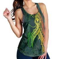 Hawaii Monstera Kalo Hula Girl Kanaka Maoli Racerback Tank - AH - Polynesian Pride
