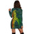 Hawaii Monstera Kalo Hula Girl Kanaka Maoli Hoodie Dress - AH - Polynesian Pride