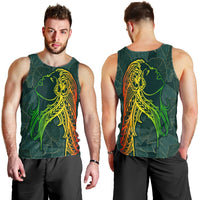 Hawaii Monstera Kalo Hula Girl Kanaka Maoli Tank Top - AH - Polynesian Pride