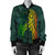 Hawaii Monstera Kalo Hula Girl Kanaka Maoli Bomber Jacket - AH - Polynesian Pride