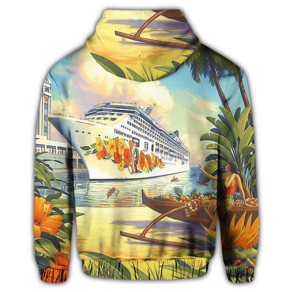 Hawaii Mordern Zip Hoodie - Polynesian Pride