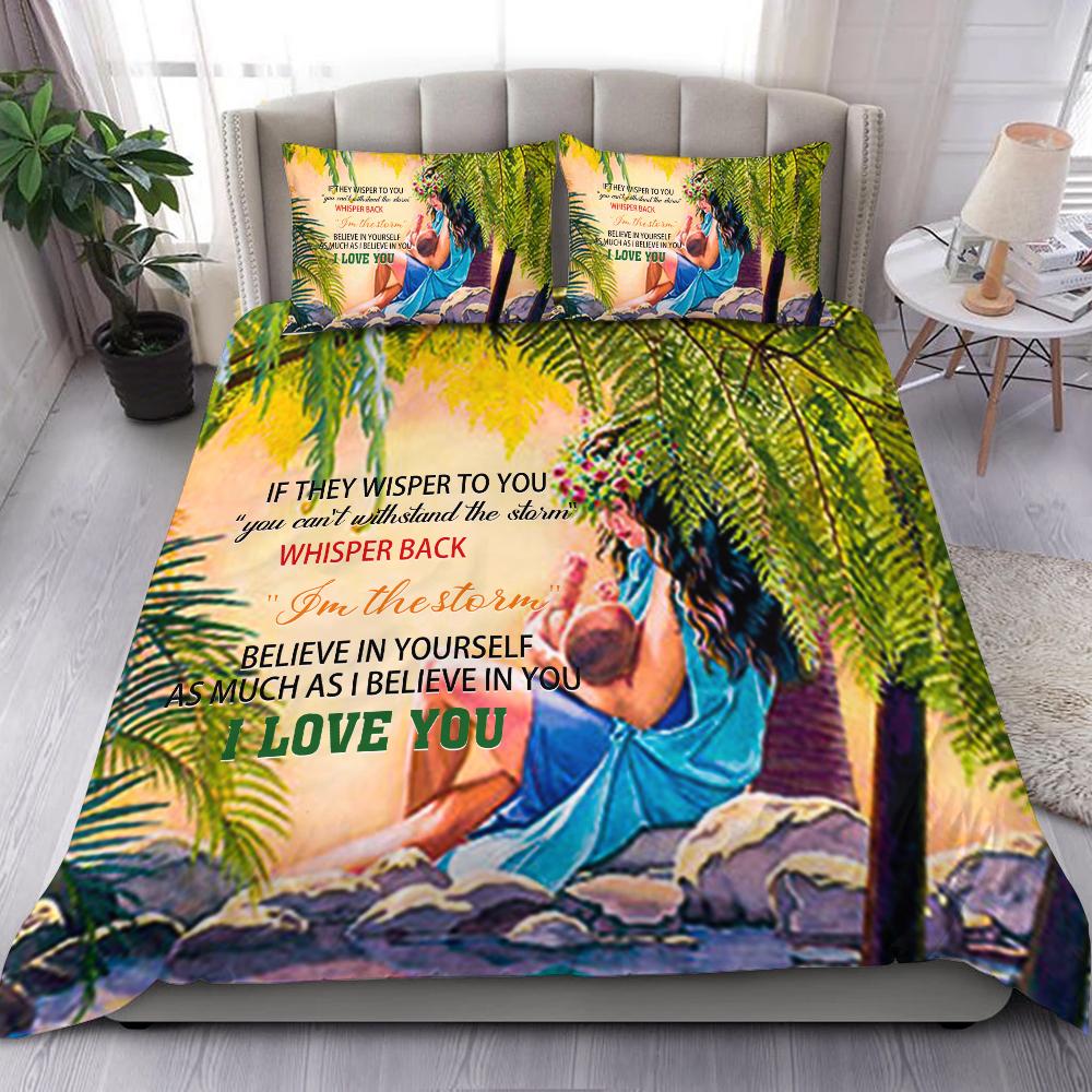 Hawaii Mother And Daughter Bedding Set - AH Beige - Polynesian Pride