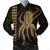 Hawaii Octopus KaKau Polynesian Bomber Jacket - Gold - AH Black Unisex - Polynesian Pride