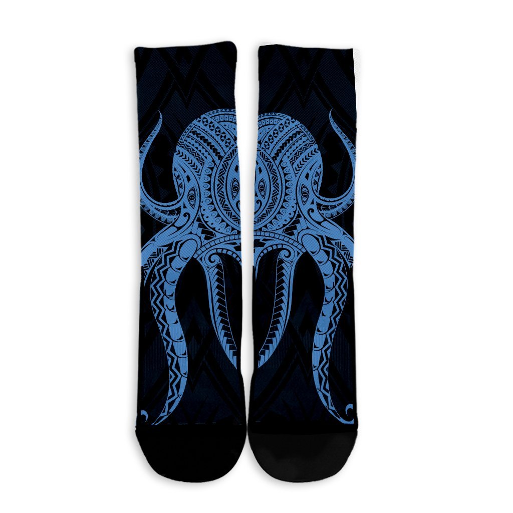Hawaii Octopus KaKau Polynesian Crew Socks - Pastel - AH - Polynesian Pride