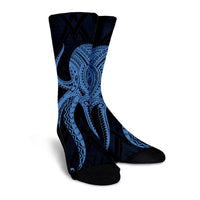 Hawaii Octopus KaKau Polynesian Crew Socks - Pastel - AH - Polynesian Pride