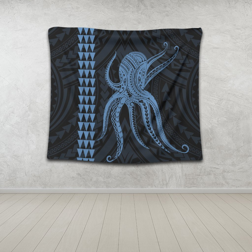 Hawaii Octopus KaKau Polynesian Tapestry - Pastel - AH - Polynesian Pride