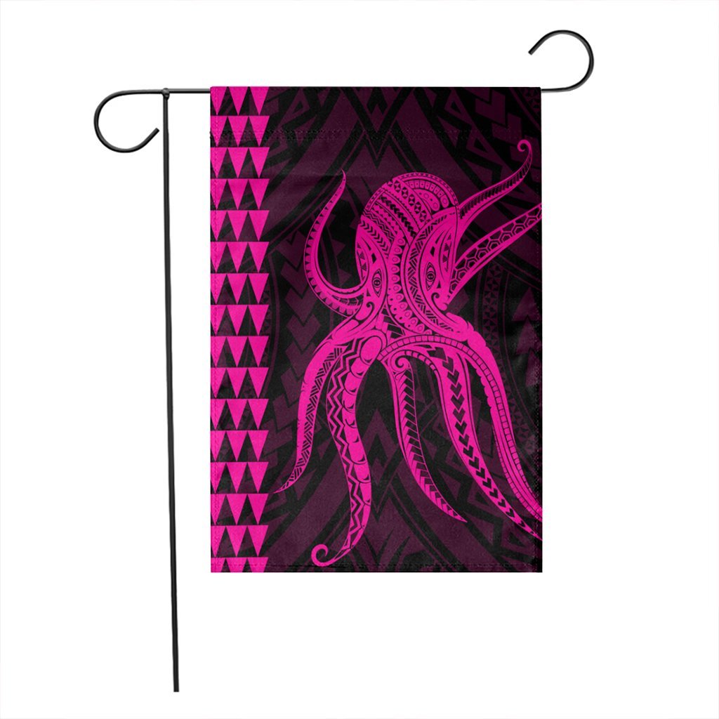 Hawaii Octopus KaKau Polynesian Flag - Pink - AH - Polynesian Pride