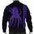 Hawaii Octopus KaKau Polynesian Bomber Jacket - Purple - AH - Polynesian Pride