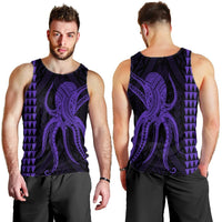 Hawaii Octopus KaKau Polynesian Tank Top - Purple - AH - Polynesian Pride