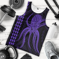 Hawaii Octopus KaKau Polynesian Tank Top - Purple - AH - Polynesian Pride