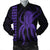 Hawaii Octopus KaKau Polynesian Bomber Jacket - Purple - AH Black Unisex - Polynesian Pride