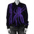 Hawaii Octopus KaKau Polynesian Bomber Jacket - Purple - AH - Polynesian Pride