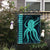 Hawaii Octopus KaKau Polynesian Flag - Turquoise - AH - Polynesian Pride