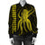 Hawaii Octopus KaKau Polynesian Bomber Jacket - Yellow - AH - Polynesian Pride