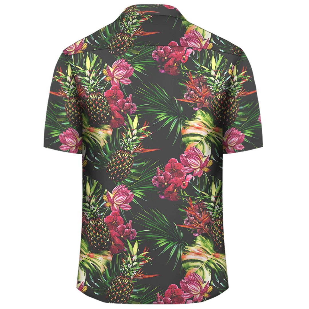 Hawaii Palm Leaves Pineapples Jungle Leaf Hawaiian Shirt - Polynesian Pride