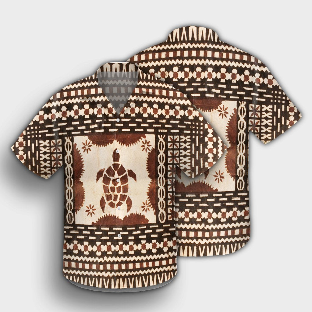 Hawaii Pattern Simple Turtle Hawaiian Shirt - AH - Polynesian Pride