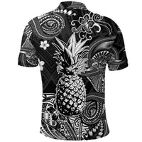 Hawaii Pineapple Polynesian Polo Shirt Unique Style Black LT8 - Polynesian Pride