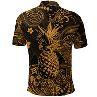 Hawaii Pineapple Polynesian Polo Shirt Unique Style Gold LT8 - Polynesian Pride