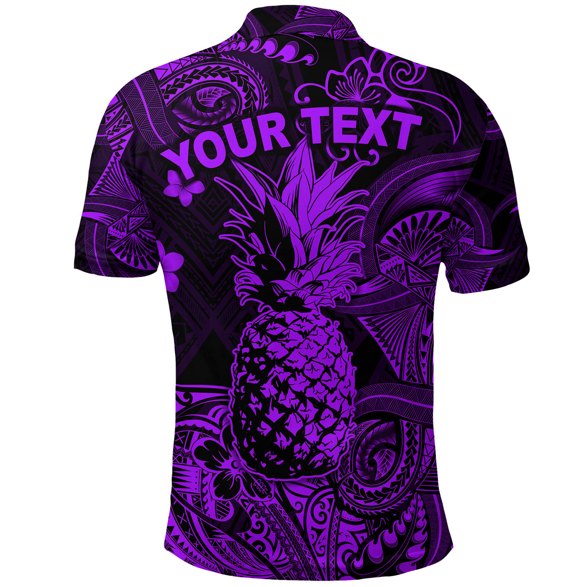Custom Hawaii Pineapple Polynesian Polo Shirt Unique Style Purple LT8 - Polynesian Pride
