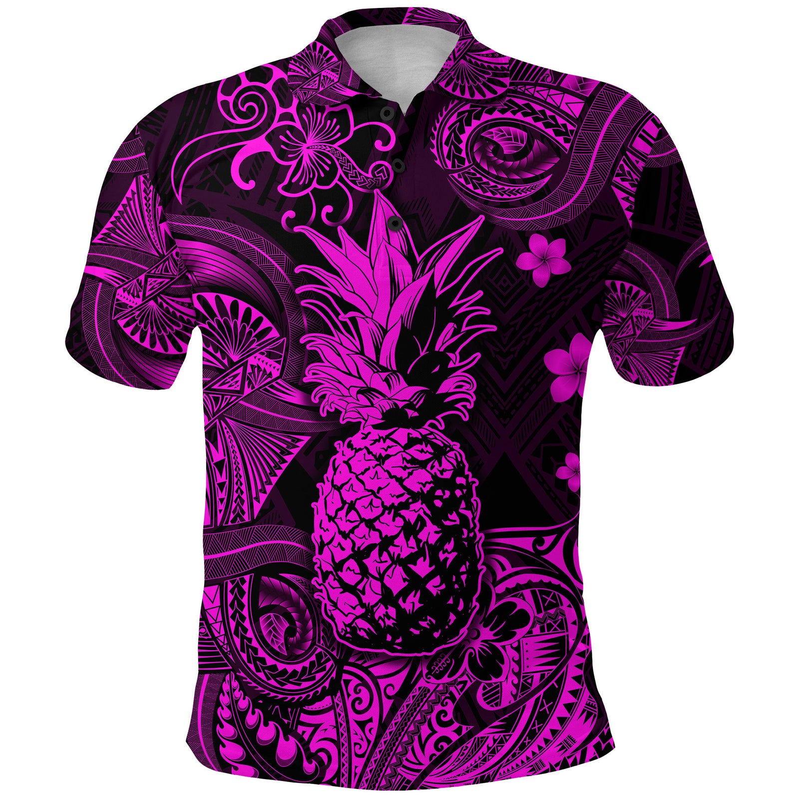 Hawaii Pineapple Polynesian Polo Shirt Unique Style Pink LT8 - Polynesian Pride