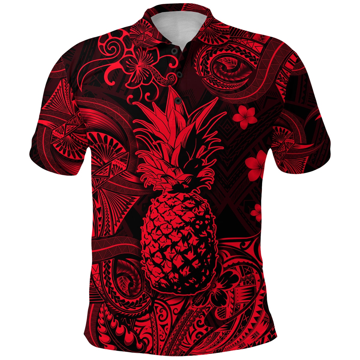 Hawaii Pineapple Polynesian Polo Shirt Unique Style Red LT8 - Polynesian Pride