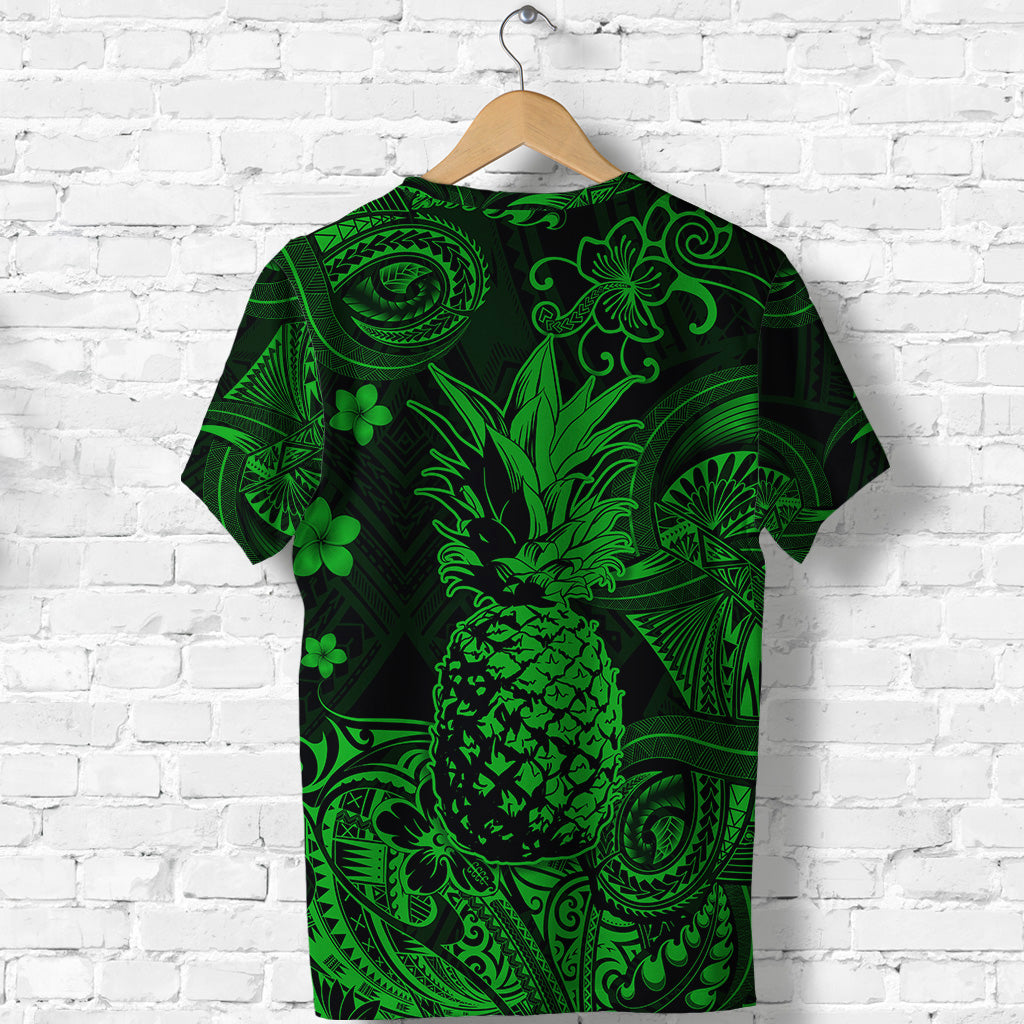 Hawaii Pineapple Polynesian T Shirt Unique Style Green LT8 - Polynesian Pride