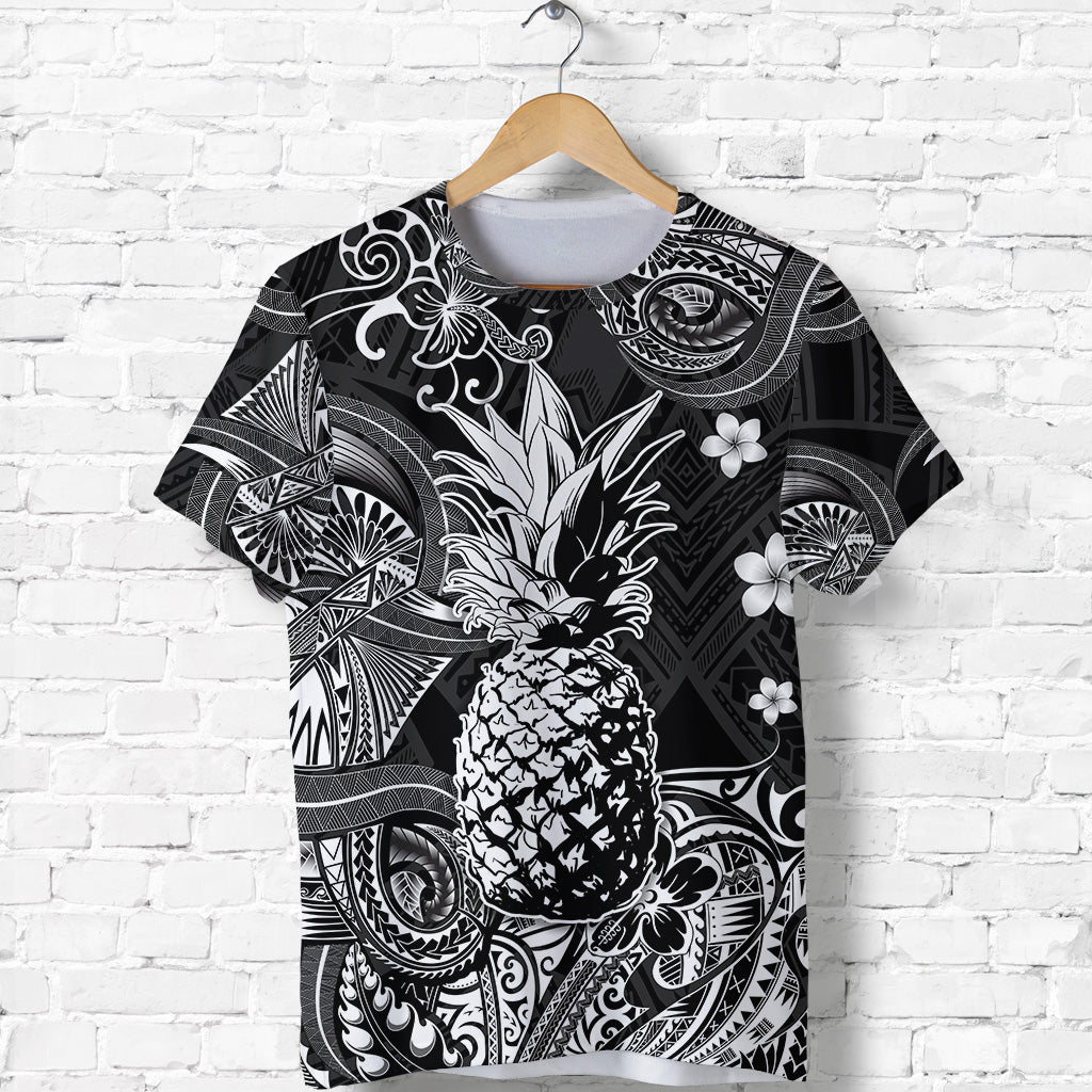 Hawaii Pineapple Polynesian T Shirt Unique Style Black LT8 - Polynesian Pride