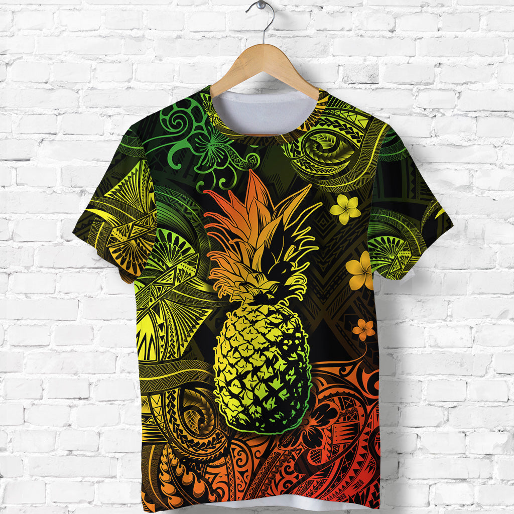 Hawaii Pineapple Polynesian T Shirt Unique Style Reggae LT8 - Polynesian Pride