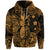 Hawaii Pineapple Polynesian Zip Hoodie Unique Style Gold LT8 - Polynesian Pride