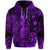 Custom Hawaii Pineapple Polynesian Zip Hoodie Unique Style Purple LT8 - Polynesian Pride