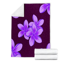 Hawaii Plumeria Simple Premium Blankets - AH - Polynesian Pride