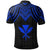 Hawaii Custom Polo Shirt Polynesian Armor Style Blue - Polynesian Pride