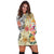 Hawaii Polynesian Flowers Swimming Turtles Hoodie Dress - AH - Polynesian Pride