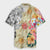 Hawaii Polynesian Flowers Swimming Turtles Hawaiian Shirt - AH Unisex Black - Polynesian Pride