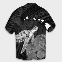 Hawaii Polynesian Hibiscus Turtle Map Hawaiian Shirt - AH - Polynesian Pride