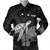 Hawaii Polynesian Hibiscus Turtle Map Bomber Jacket - AH Black Unisex - Polynesian Pride