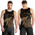 Hawaii Polynesian Hibiscus Turtle Map Tank Top Gold - AH - Polynesian Pride