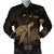 Hawaii Polynesian Hibiscus Turtle Map Bomber Jacket Gold - AH Black Unisex - Polynesian Pride