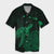 Hawaii Polynesian Hibiscus Turtle Map Hawaiian Shirt Green - AH Unisex Black - Polynesian Pride