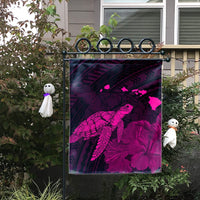 Hawaii Polynesian Hibiscus Turtle Map Flag Pink - AH - Polynesian Pride