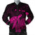 Hawaii Polynesian Hibiscus Turtle Map Bomber Jacket Pink - AH Black Unisex - Polynesian Pride