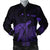 Hawaii Polynesian Hibiscus Turtle Map Bomber Jacket Purple - AH Black Unisex - Polynesian Pride