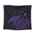 Hawaii Polynesian Hibiscus Turtle Map Tapestry Purple - AH Wall Tapestry Black - Polynesian Pride