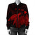 Hawaii Polynesian Hibiscus Turtle Map Bomber Jacket Red - AH - Polynesian Pride