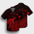 Hawaii Polynesian Hibiscus Turtle Map Hawaiian Shirt Red - AH - Polynesian Pride