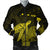 Hawaii Polynesian Hibiscus Turtle Map Bomber Jacket Yellow - AH Black Unisex - Polynesian Pride